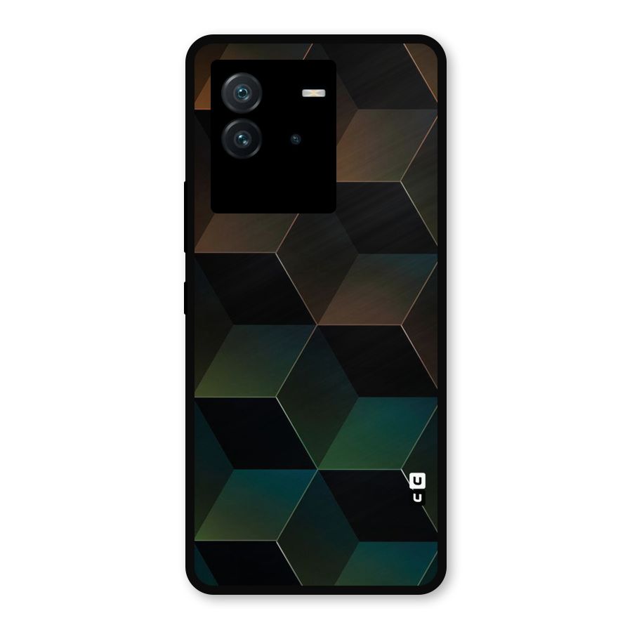 Hexagonal Design Metal Back Case for iQOO Neo 6 5G