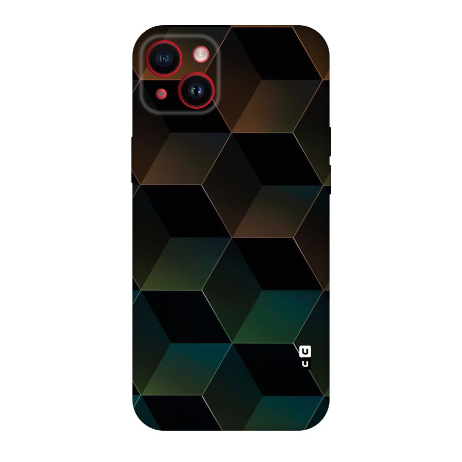 Hexagonal Design Original Polycarbonate Back Case for iPhone 14 Plus