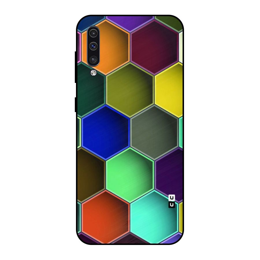 Hexagonal Palette Metal Back Case for Galaxy A30s