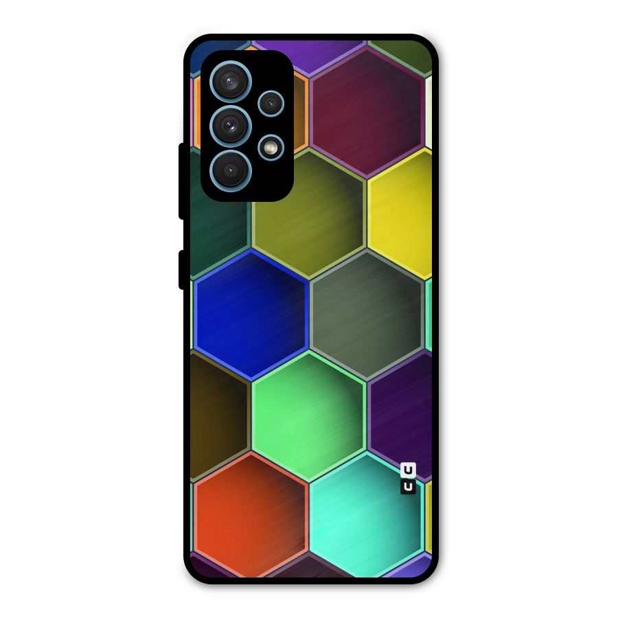 Hexagonal Palette Metal Back Case for Galaxy A32