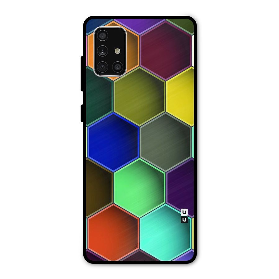 Hexagonal Palette Metal Back Case for Galaxy A71
