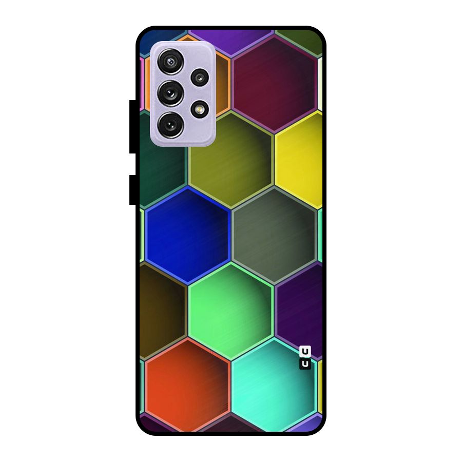 Hexagonal Palette Metal Back Case for Galaxy A72