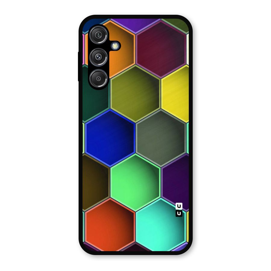 Hexagonal Palette Metal Back Case for Galaxy M34 5G