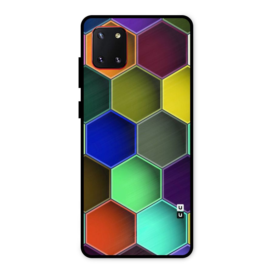 Hexagonal Palette Metal Back Case for Galaxy Note 10 Lite