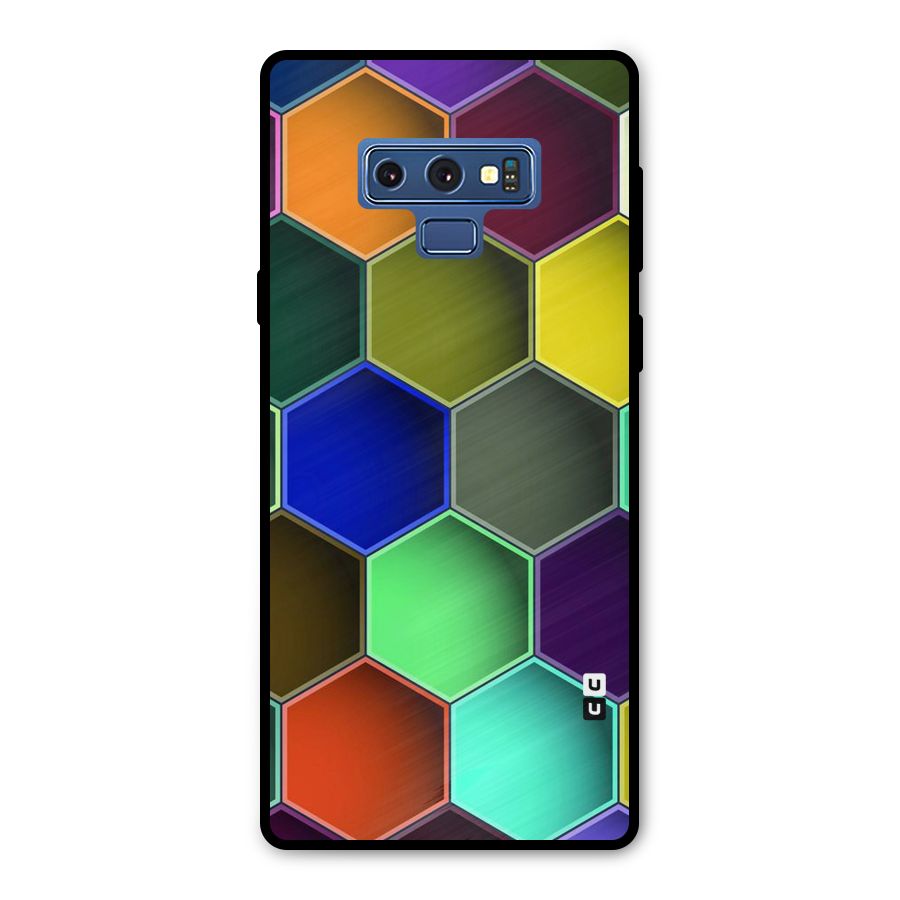 Hexagonal Palette Metal Back Case for Galaxy Note 9