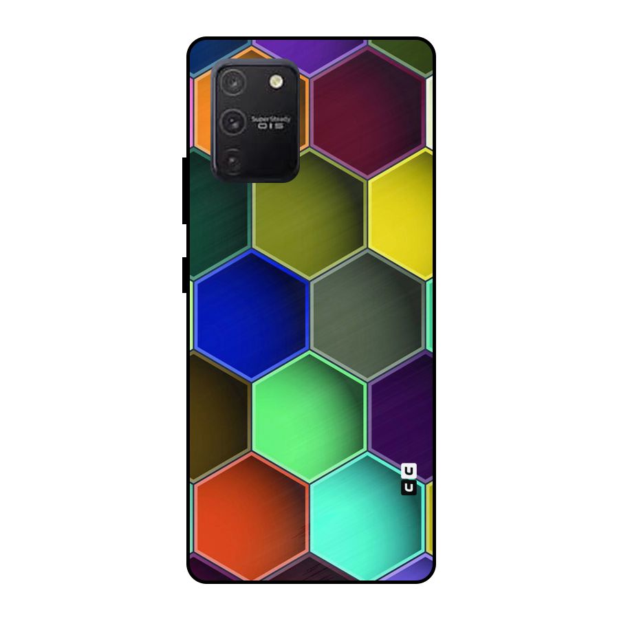 Hexagonal Palette Metal Back Case for Galaxy S10 Lite