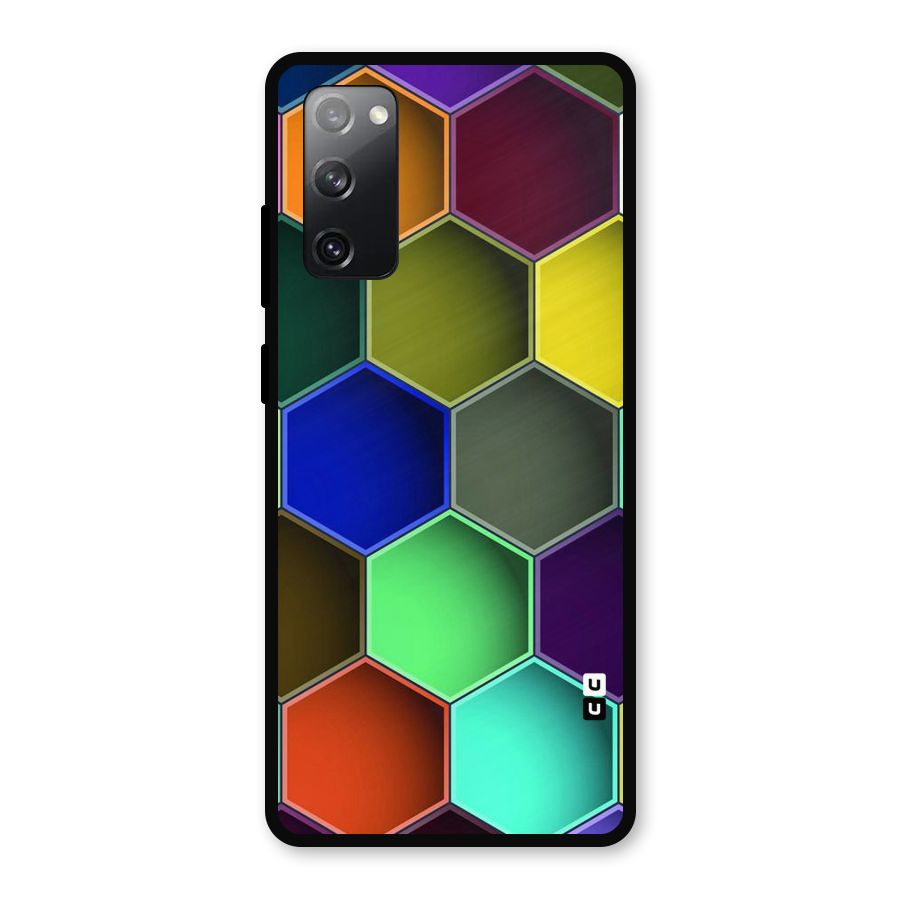 Hexagonal Palette Metal Back Case for Galaxy S20 FE