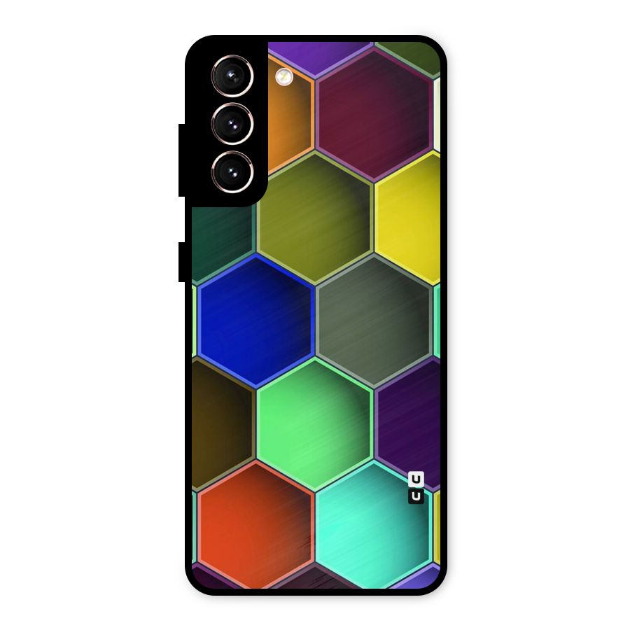 Hexagonal Palette Metal Back Case for Galaxy S21 5G