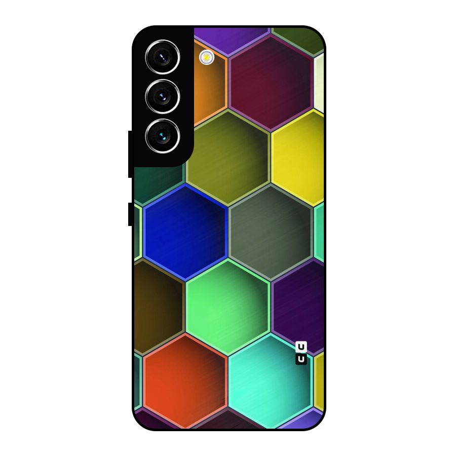 Hexagonal Palette Metal Back Case for Galaxy S22 5G