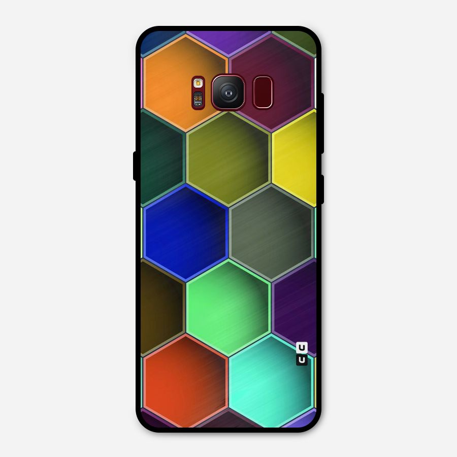Hexagonal Palette Metal Back Case for Galaxy S8