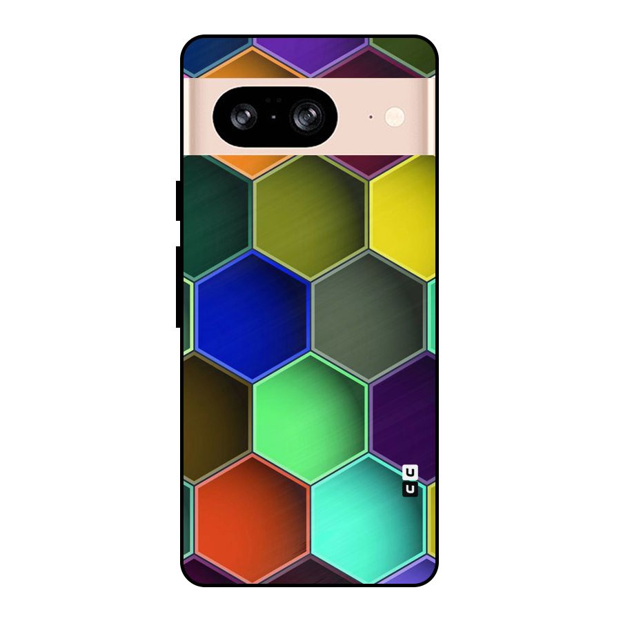 Hexagonal Palette Metal Back Case for Google Pixel 8