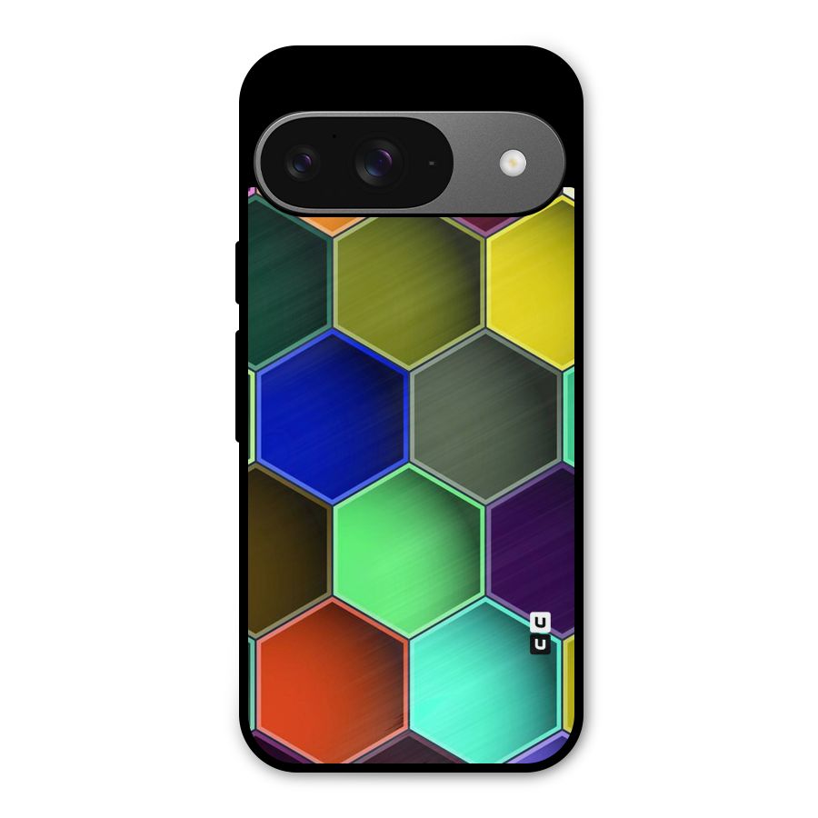 Hexagonal Palette Metal Back Case for Google Pixel 9