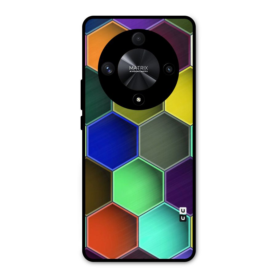Hexagonal Palette Metal Back Case for Honor X9b