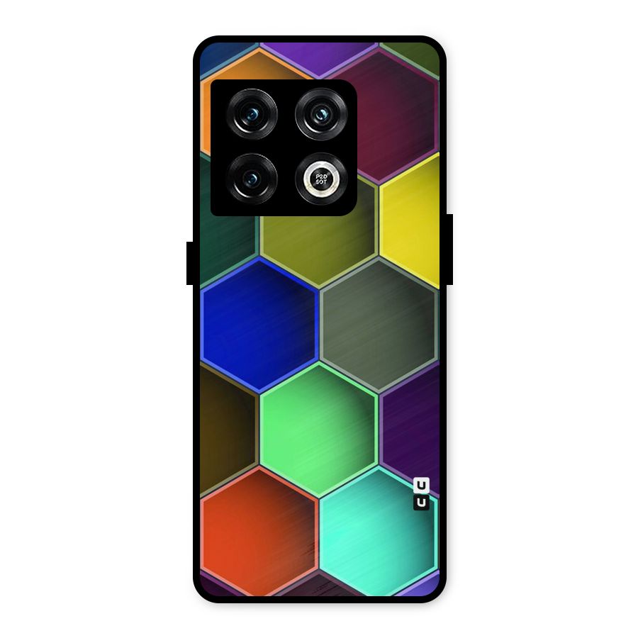 Hexagonal Palette Metal Back Case for OnePlus 10 Pro 5G
