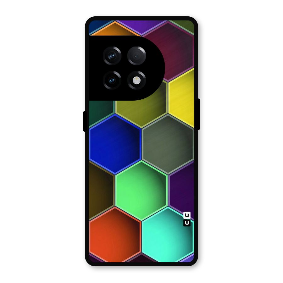 Hexagonal Palette Metal Back Case for OnePlus 11R