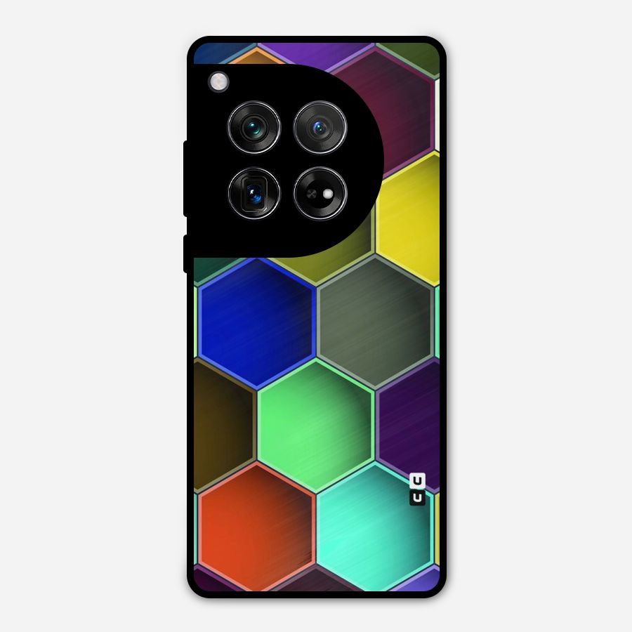 Hexagonal Palette Metal Back Case for OnePlus 12