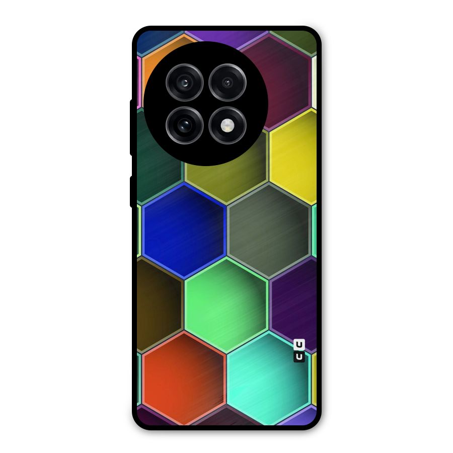 Hexagonal Palette Metal Back Case for OnePlus 13R