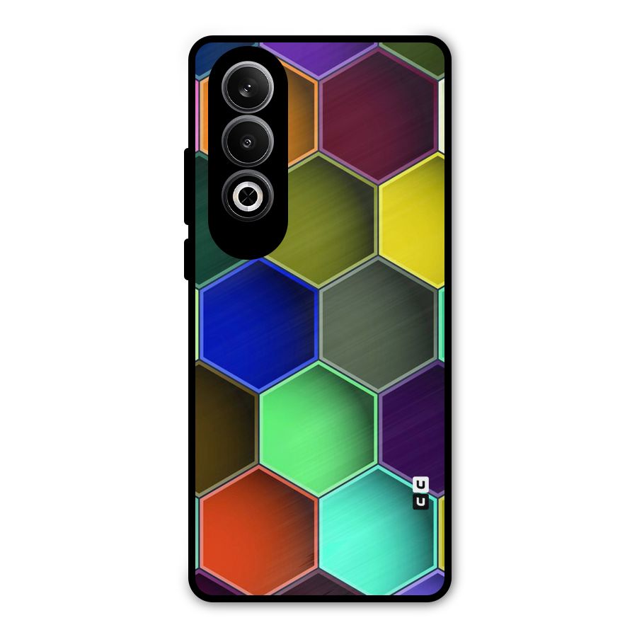 Hexagonal Palette Metal Back Case for OnePlus Nord CE4