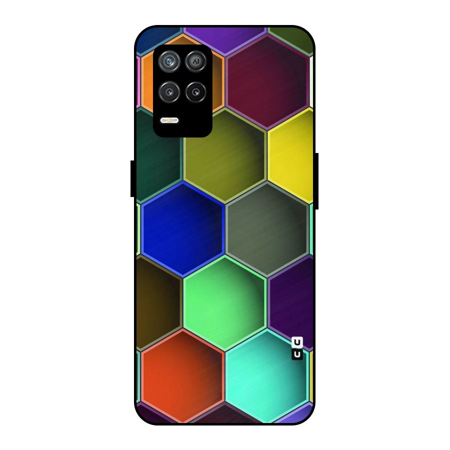 Hexagonal Palette Metal Back Case for Realme 9 5G