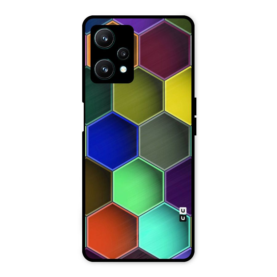 Hexagonal Palette Metal Back Case for Realme 9 Pro 5G