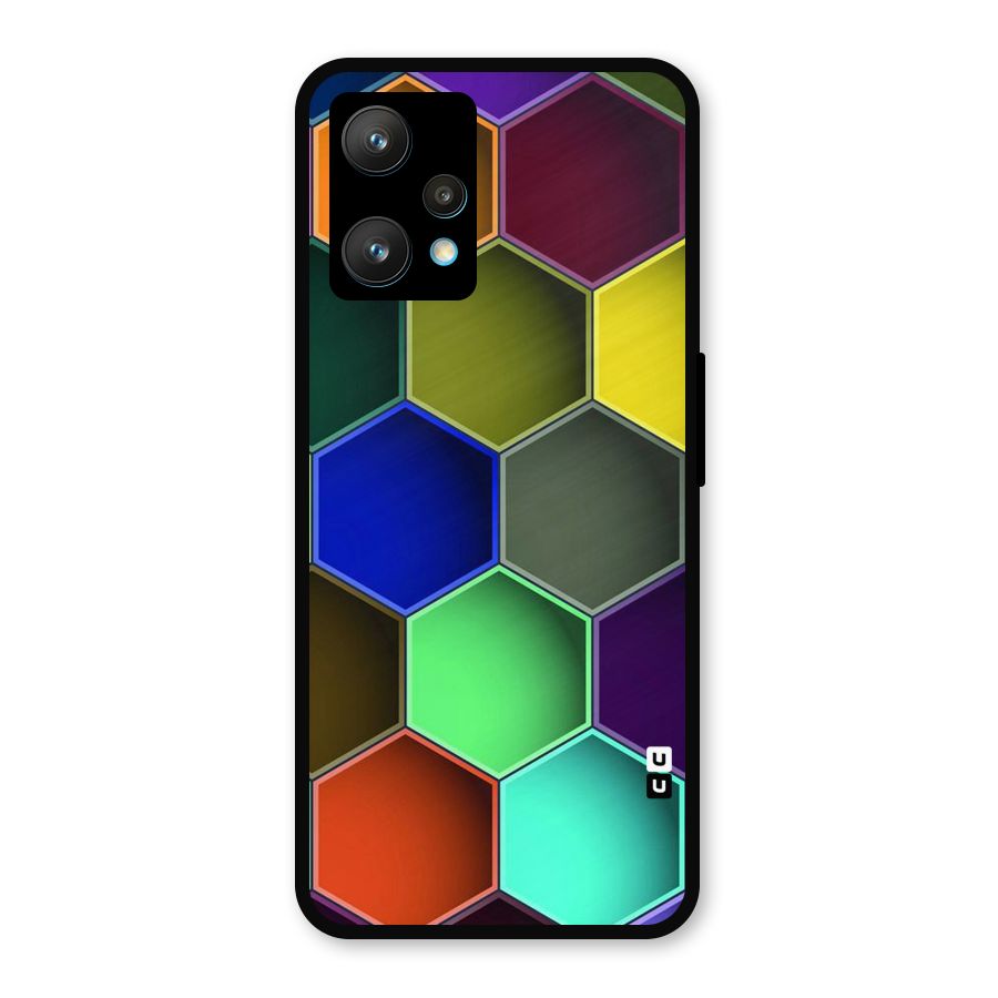 Hexagonal Palette Metal Back Case for Realme 9 Pro Plus 5G