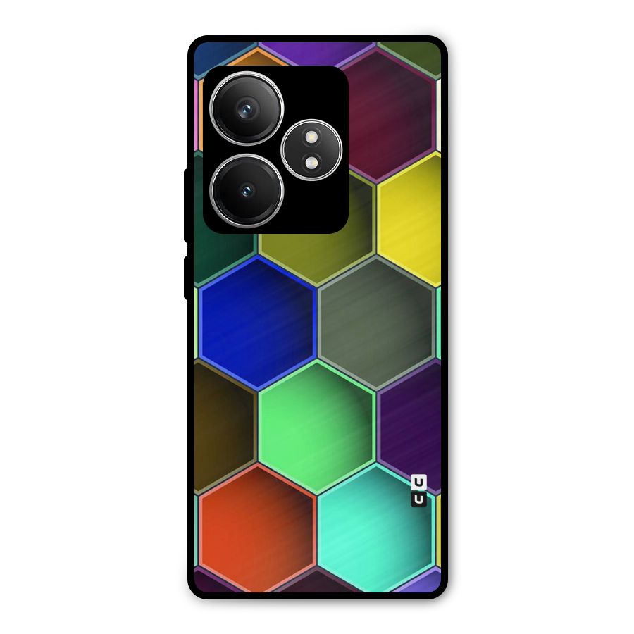 Hexagonal Palette Metal Back Case for Realme GT 6T