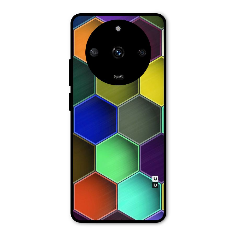 Hexagonal Palette Metal Back Case for Realme Narzo 60 5G