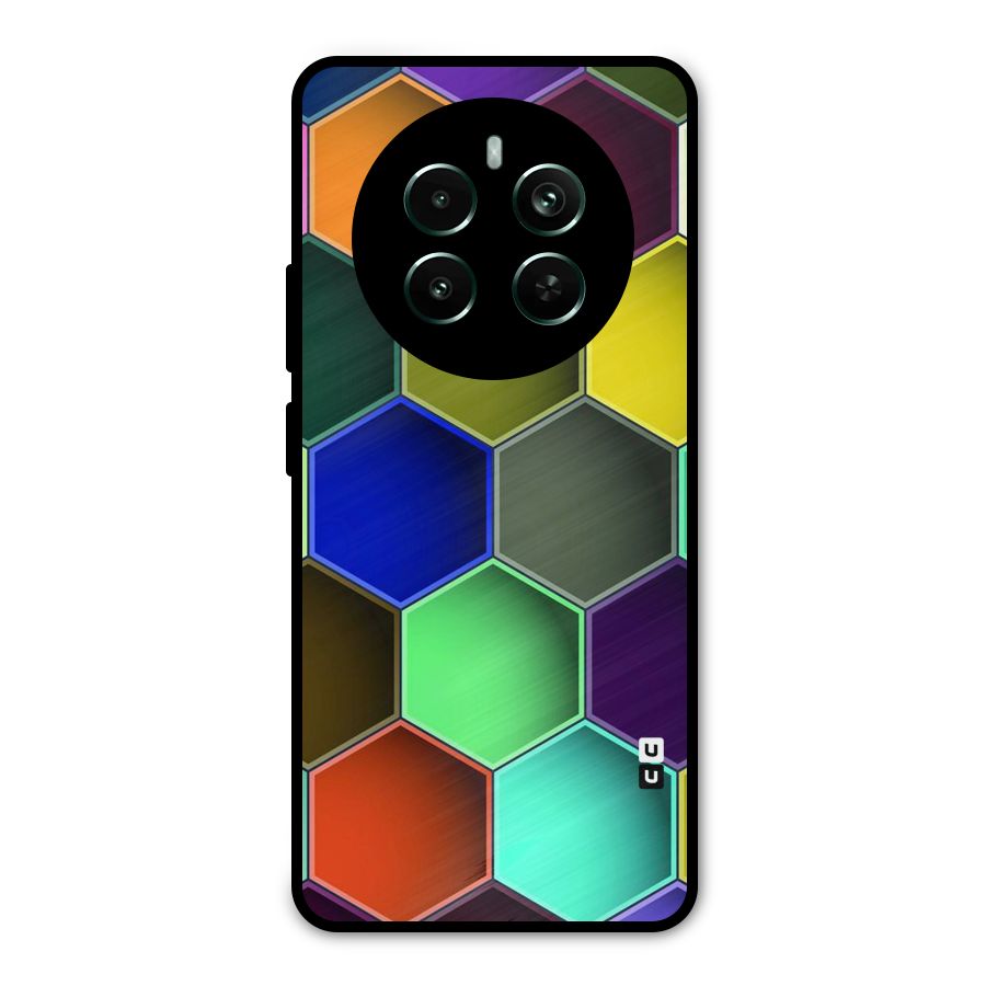 Hexagonal Palette Metal Back Case for Realme Narzo 70 Pro