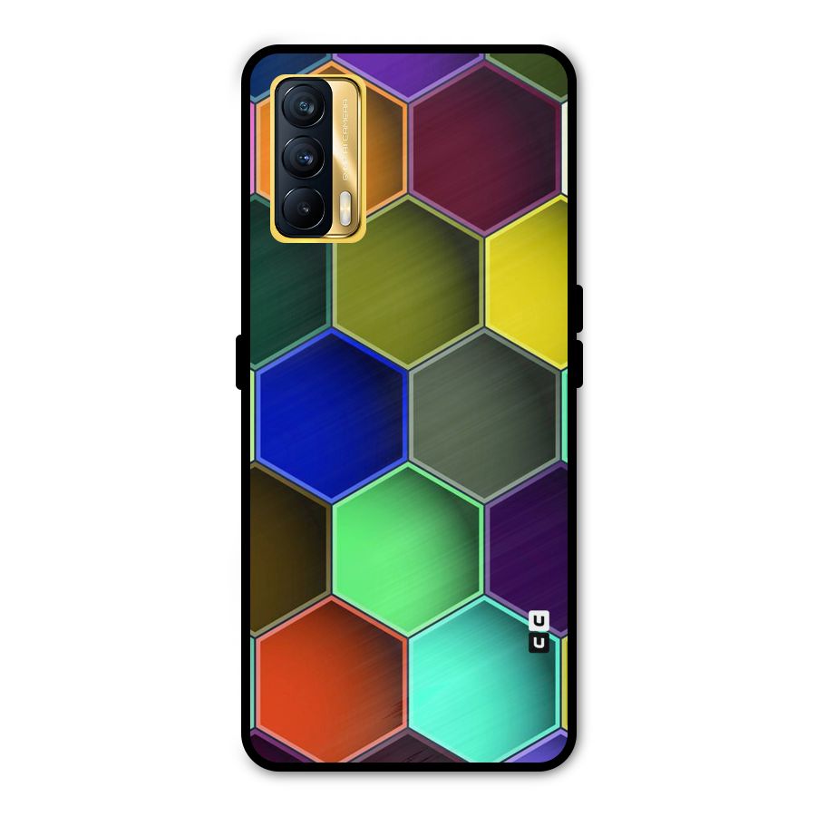 Hexagonal Palette Metal Back Case for Realme X7