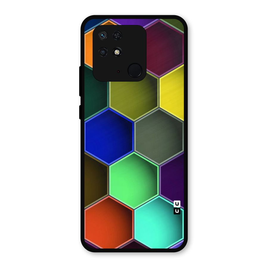 Hexagonal Palette Metal Back Case for Redmi 10 Power