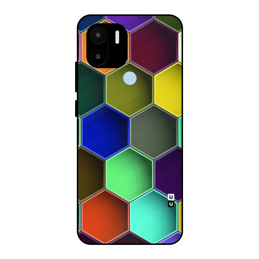 Hexagonal Palette Metal Back Case for Redmi A2+