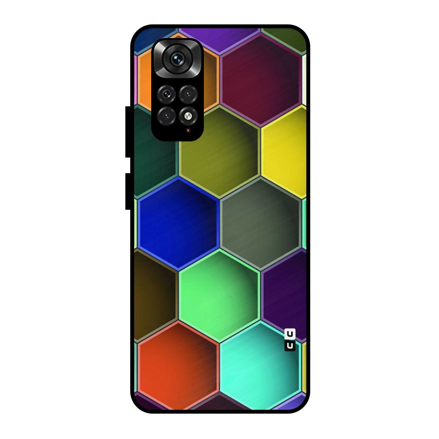 Hexagonal Palette Metal Back Case for Redmi Note 11 Pro Plus 5G