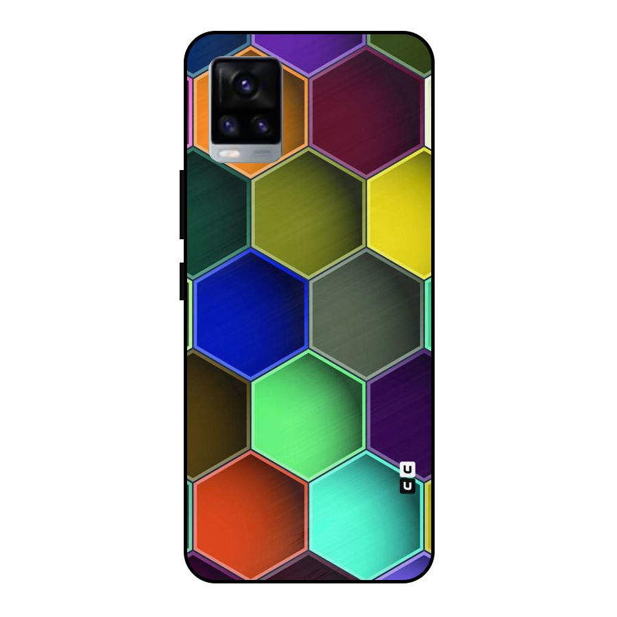 Hexagonal Palette Metal Back Case for Vivo V20