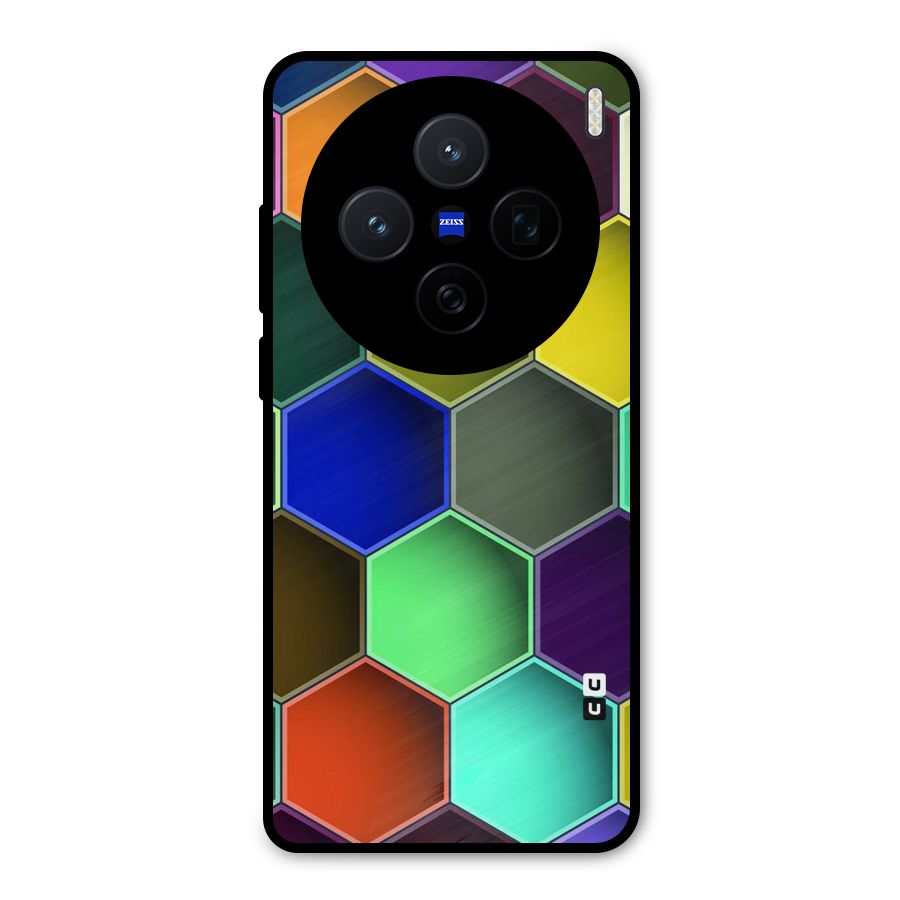 Hexagonal Palette Metal Back Case for Vivo X200