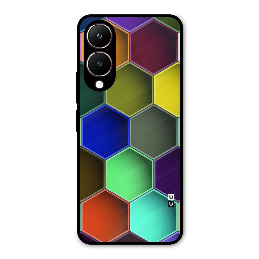 Hexagonal Palette Metal Back Case for Vivo Y28