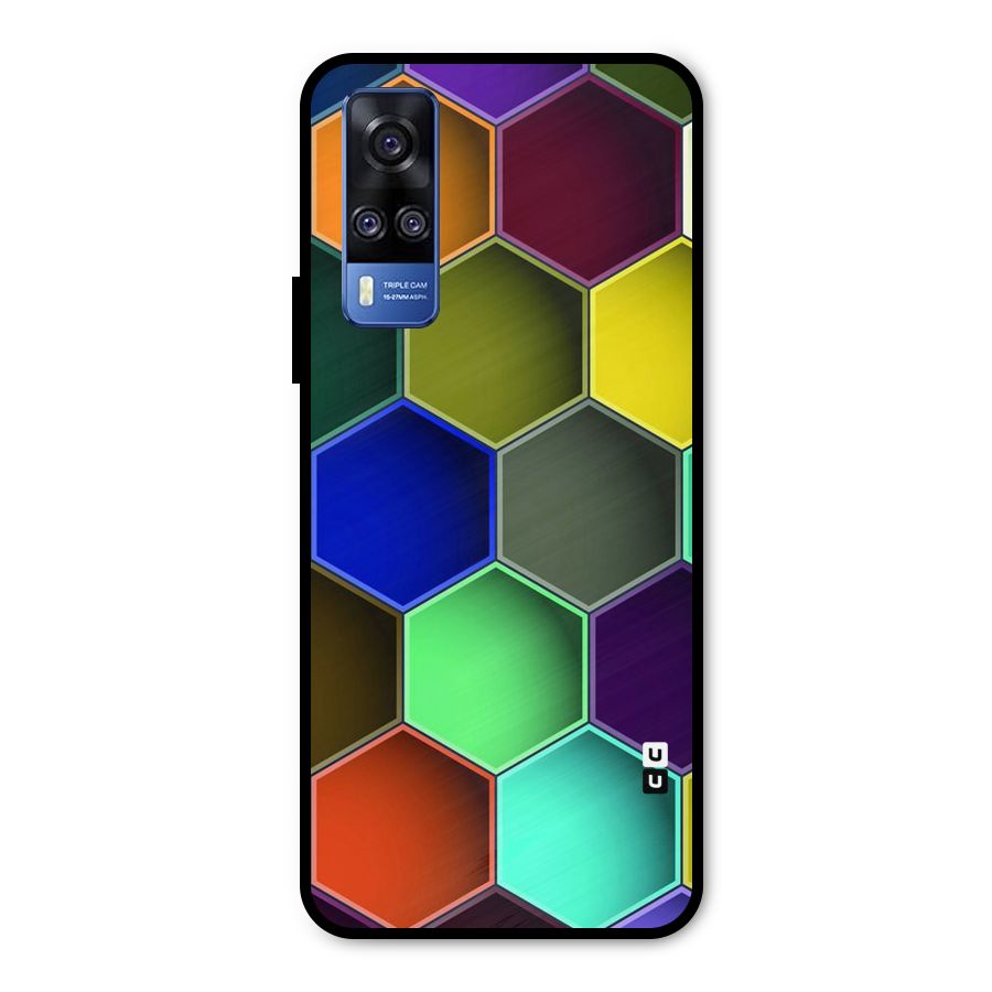 Hexagonal Palette Metal Back Case for Vivo Y31