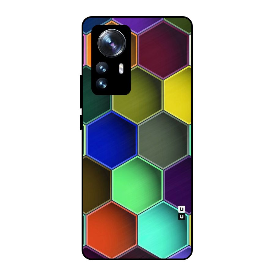 Hexagonal Palette Metal Back Case for Xiaomi 12 Pro