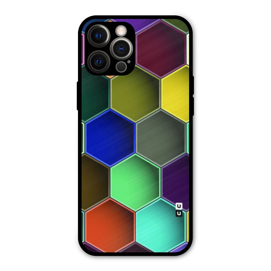 Hexagonal Palette Metal Back Case for iPhone 12 Pro Max