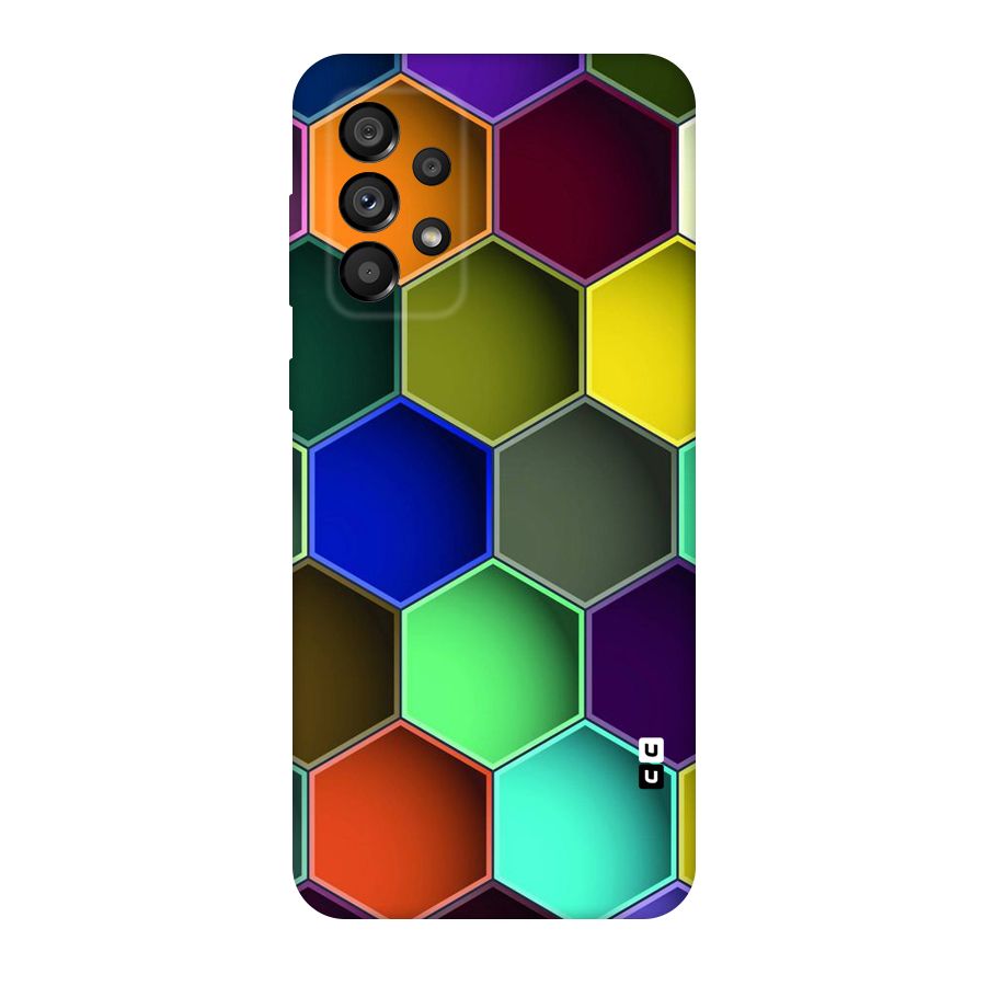 Hexagonal Palette Original Polycarbonate Back Case for Galaxy A73 5G