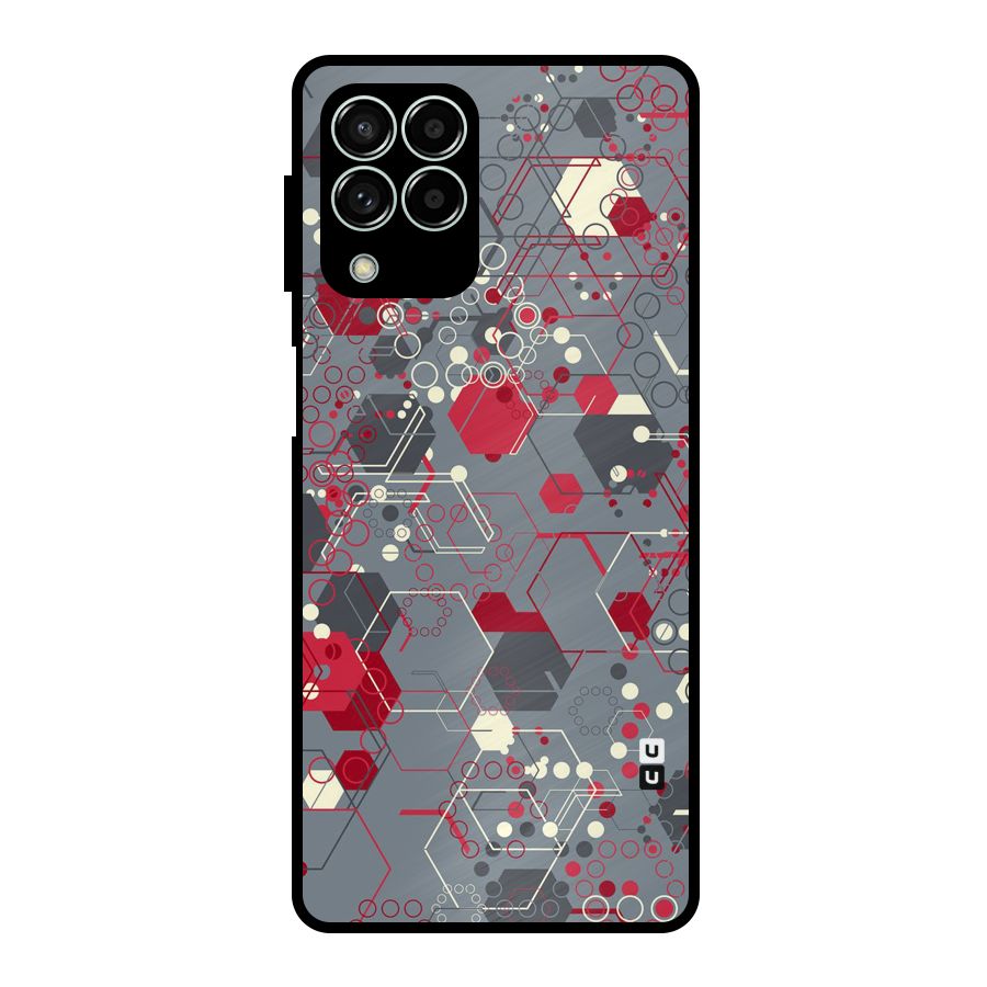 Hexagons Pattern Metal Back Case for Galaxy M33