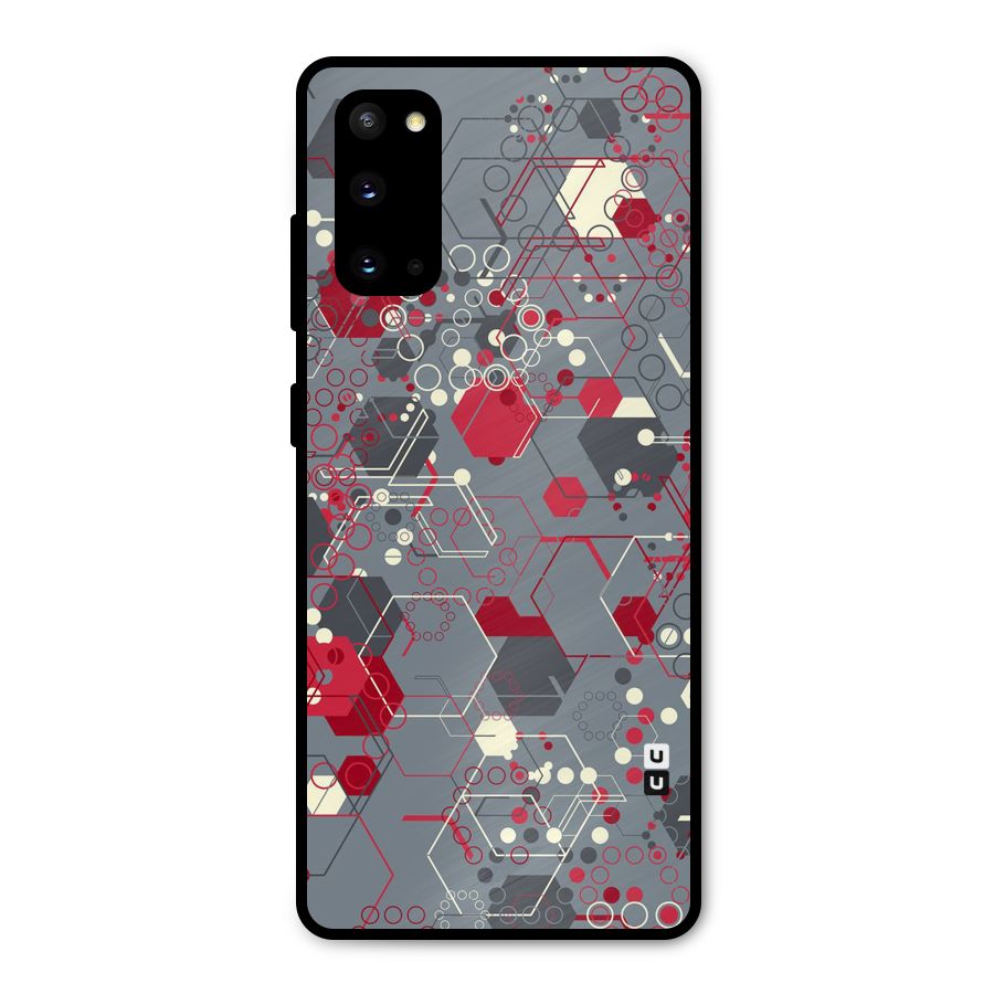 Hexagons Pattern Metal Back Case for Galaxy S20
