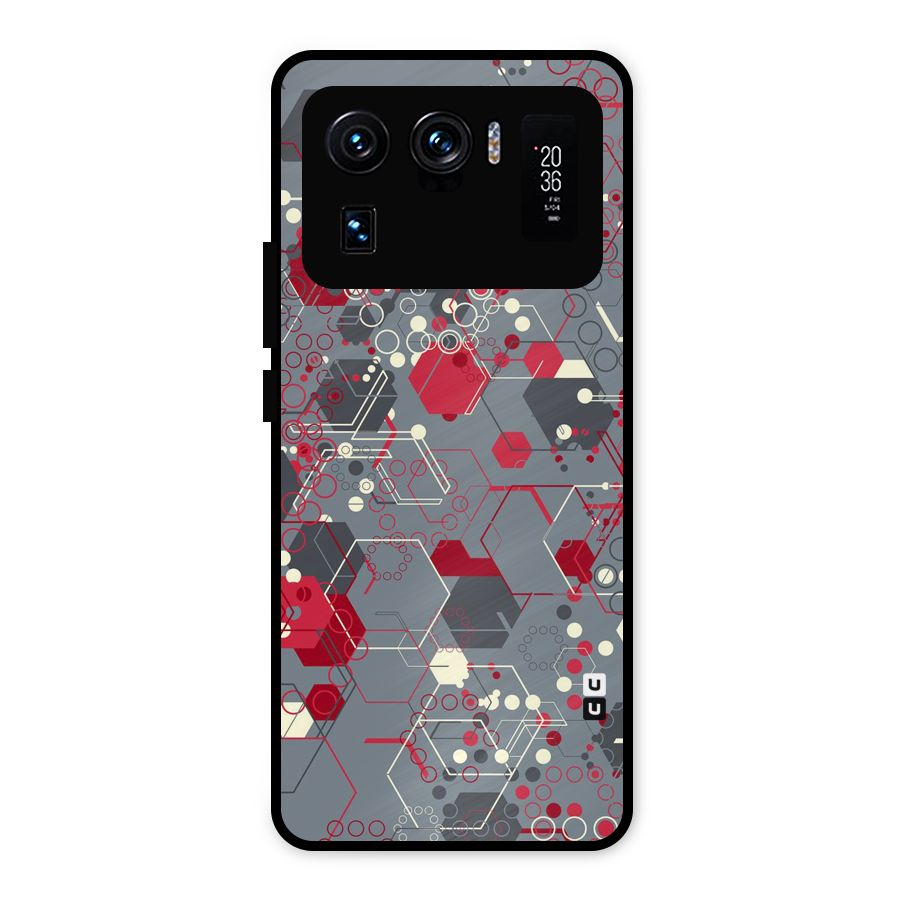 Hexagons Pattern Metal Back Case for Mi 11 Ultra