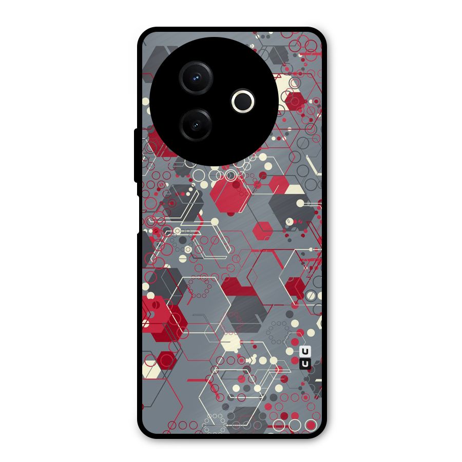 Hexagons Pattern Metal Back Case for Vivo Y39