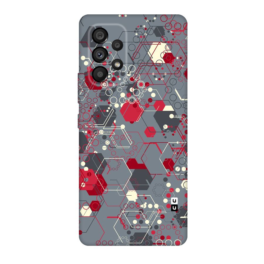 Hexagons Pattern Original Polycarbonate Back Case for Galaxy A53 5G