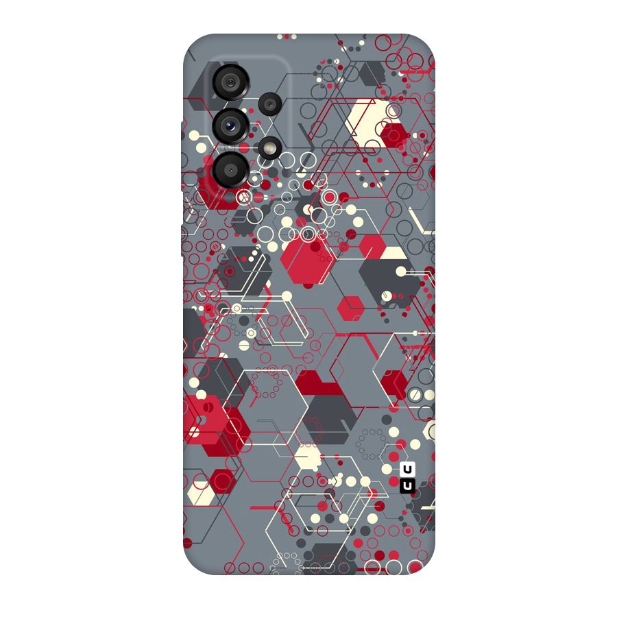 Hexagons Pattern Original Polycarbonate Back Case for Galaxy A73 5G