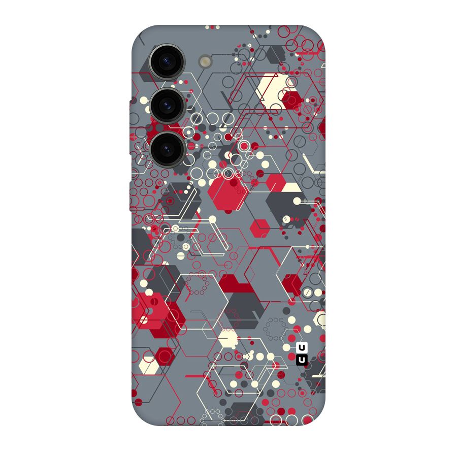 Hexagons Pattern Original Polycarbonate Back Case for Galaxy S23