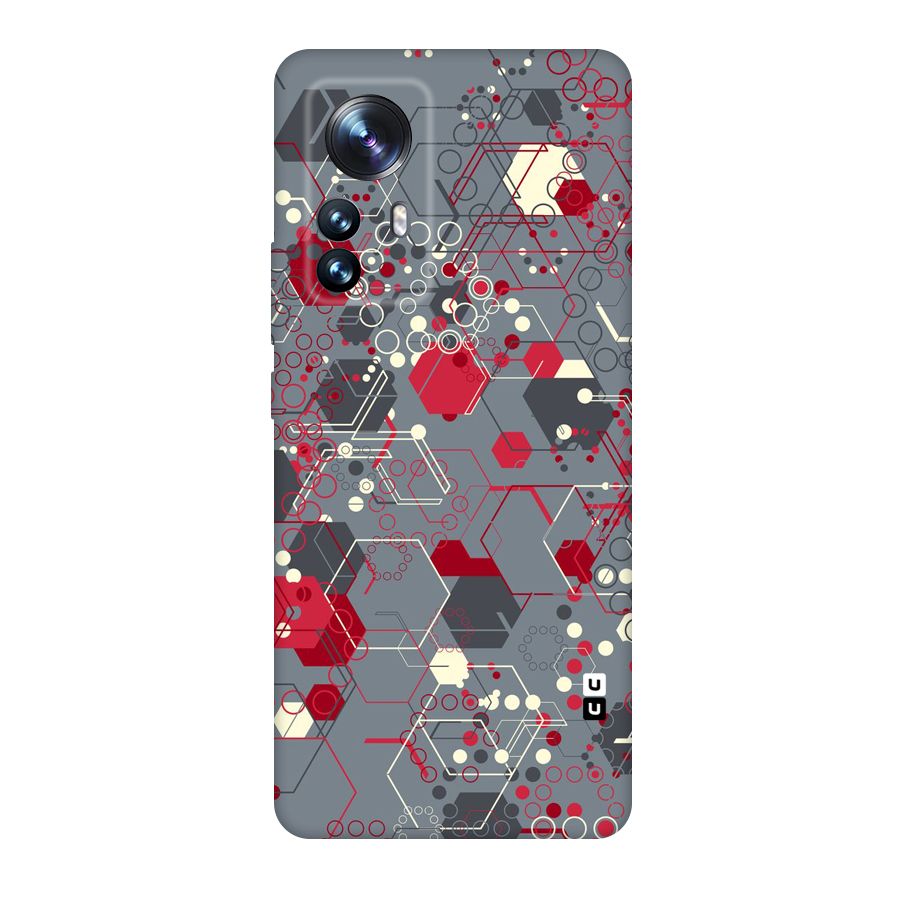 Hexagons Pattern Original Polycarbonate Back Case for Xiaomi 12 Pro
