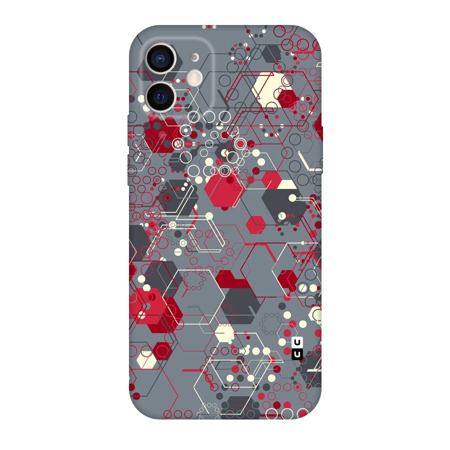 Hexagons Pattern Original Polycarbonate Back Case for iPhone 12