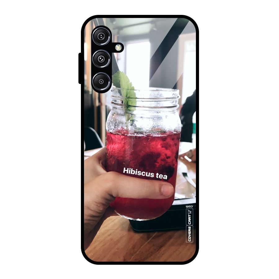 Hibiscus Tea Glass Back Case for Galaxy M34 5G