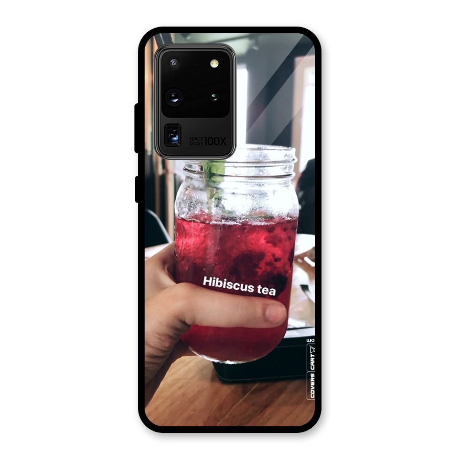 Hibiscus Tea Glass Back Case for Galaxy S20 Ultra